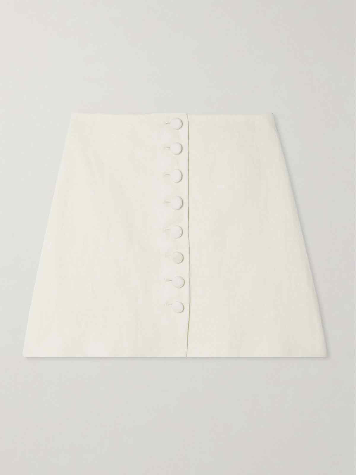 + NET SUSTAIN Maha linen mini skirt LIBEROWE