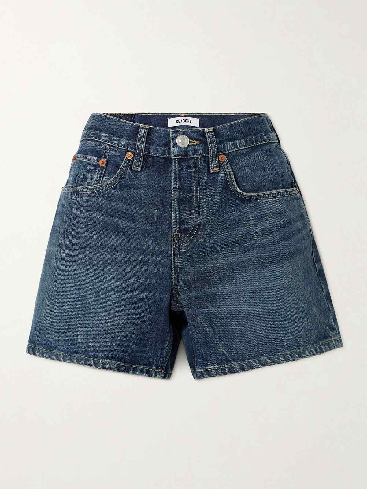 + NET SUSTAIN organic denim shorts RE/DONE