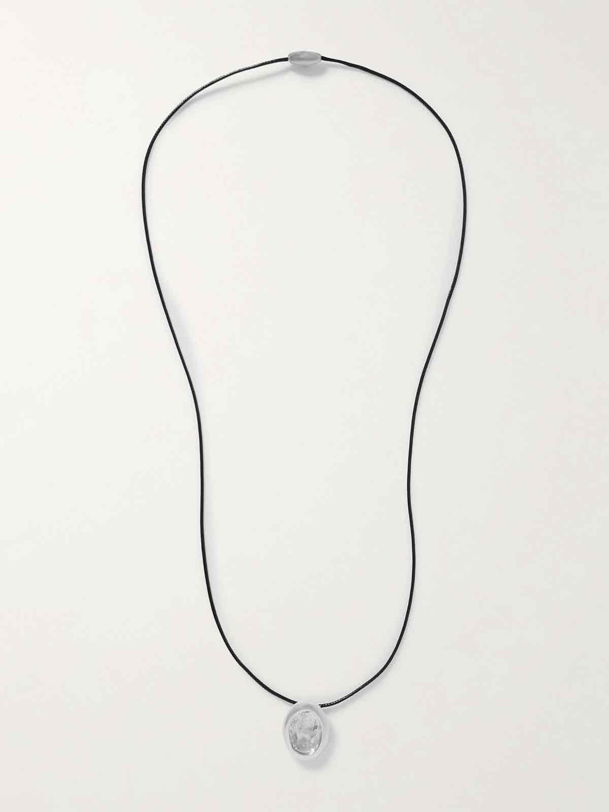 Aesop silver and cord necklace THE YSSO