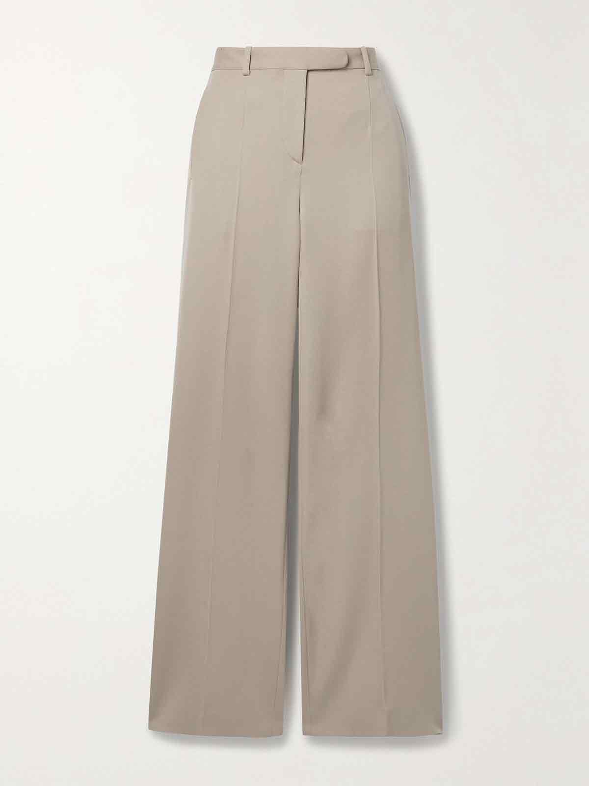 Banew wool-twill straight-leg pants THE ROW