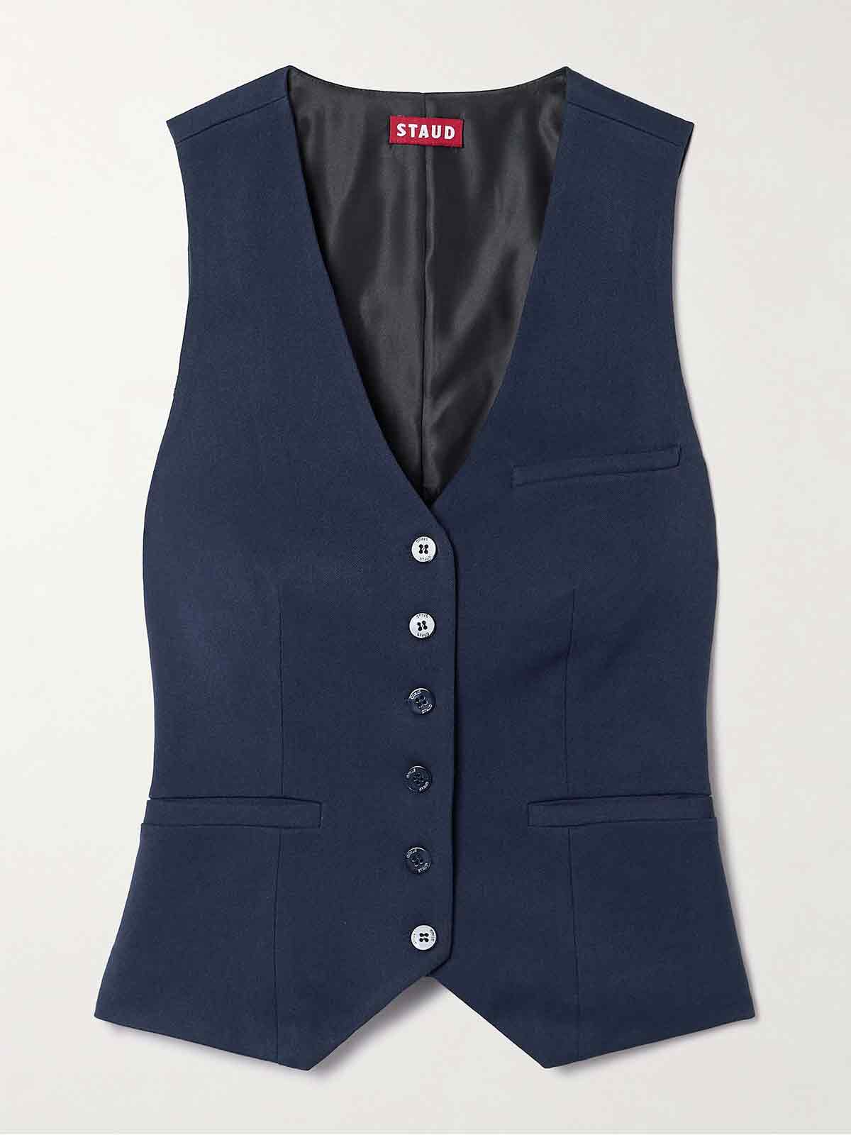 Brett twill vest STAUD