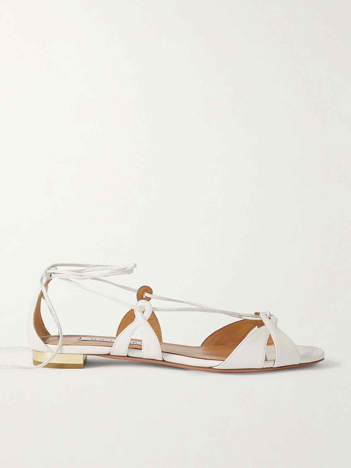 Cala di Volpe leather sandals AQUAZZURA