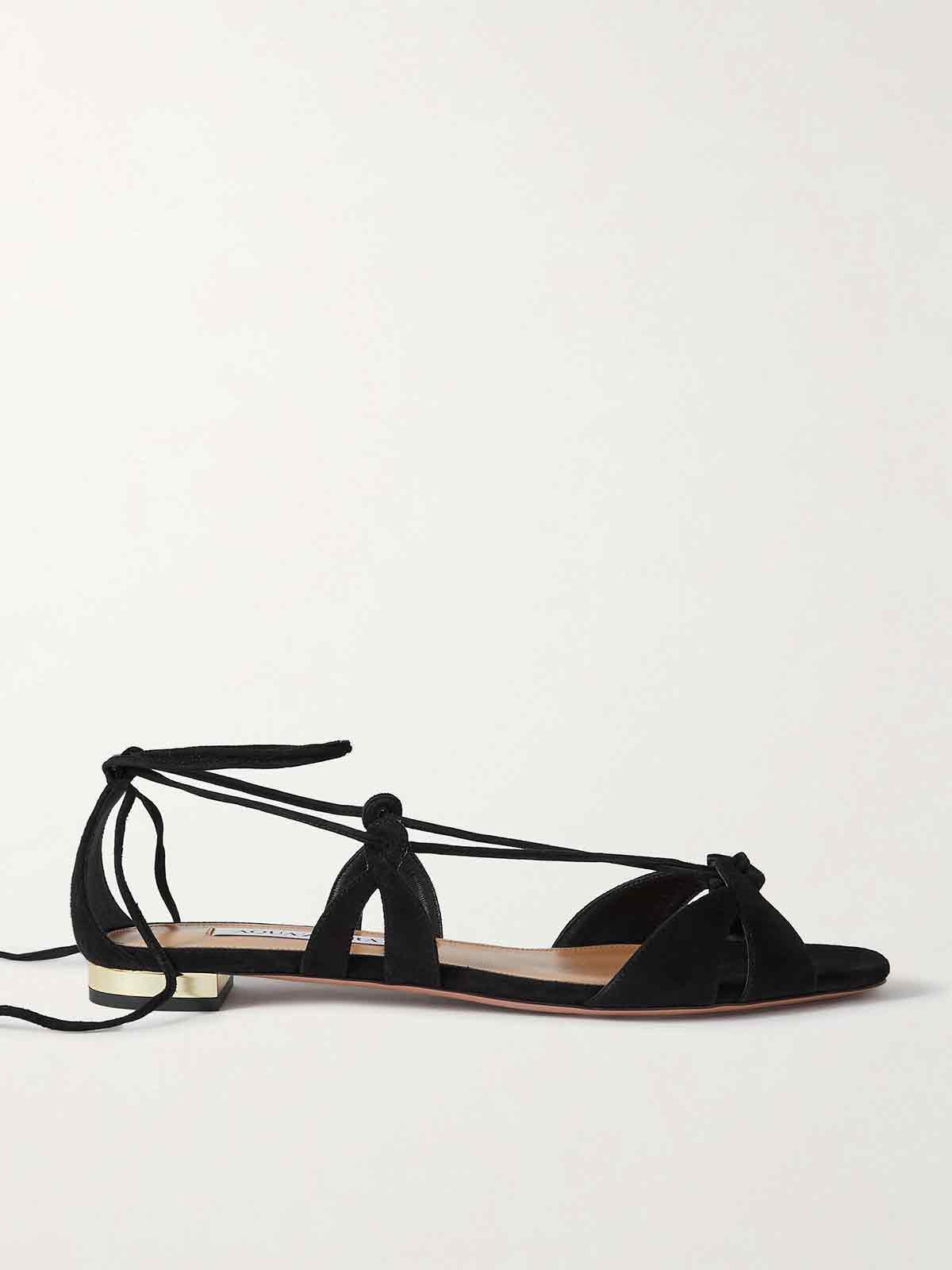 Cala di Volpe suede sandals AQUAZZURA