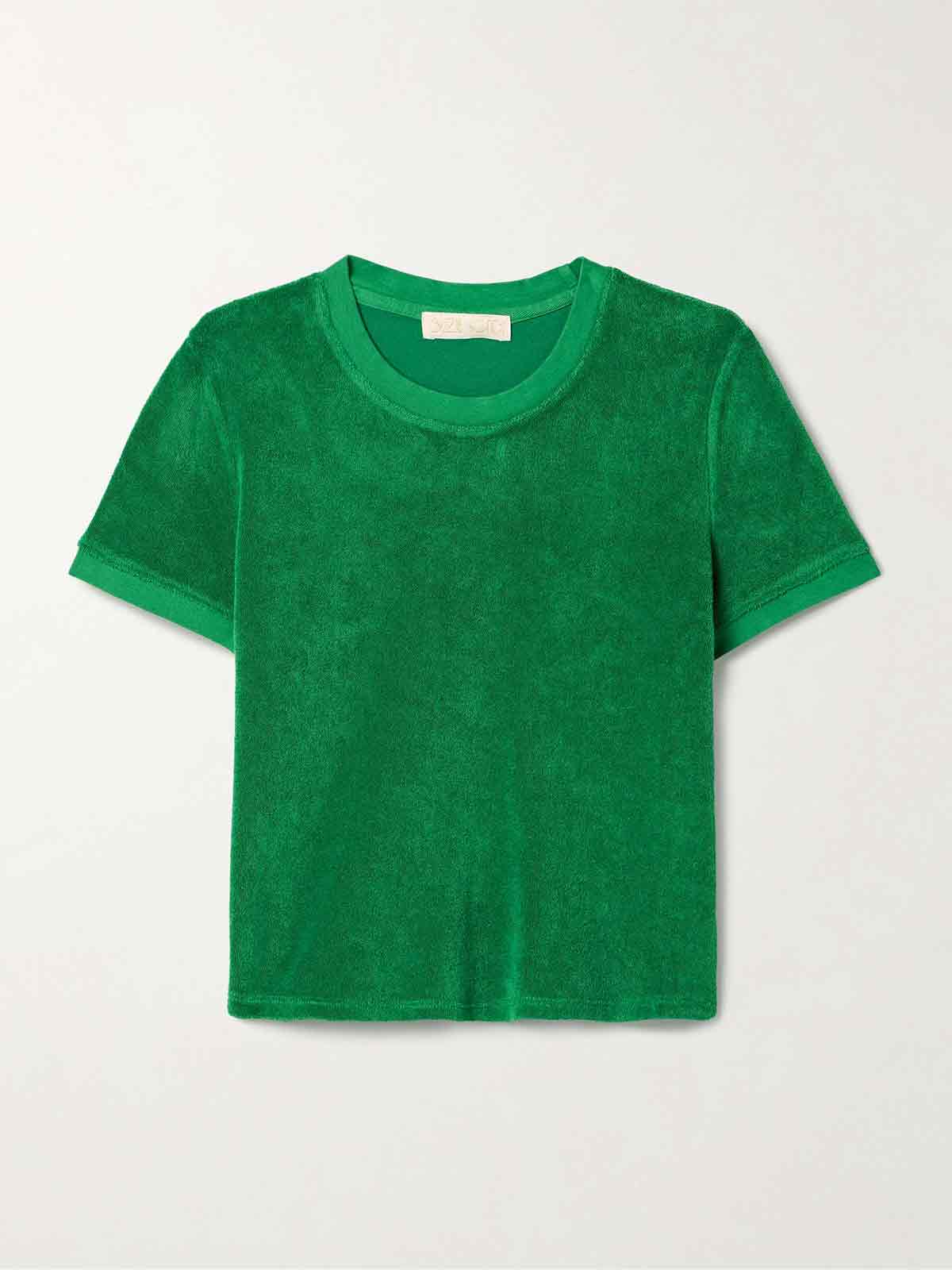 Capri cotton-blend terry T-shirt SUZIE KONDI