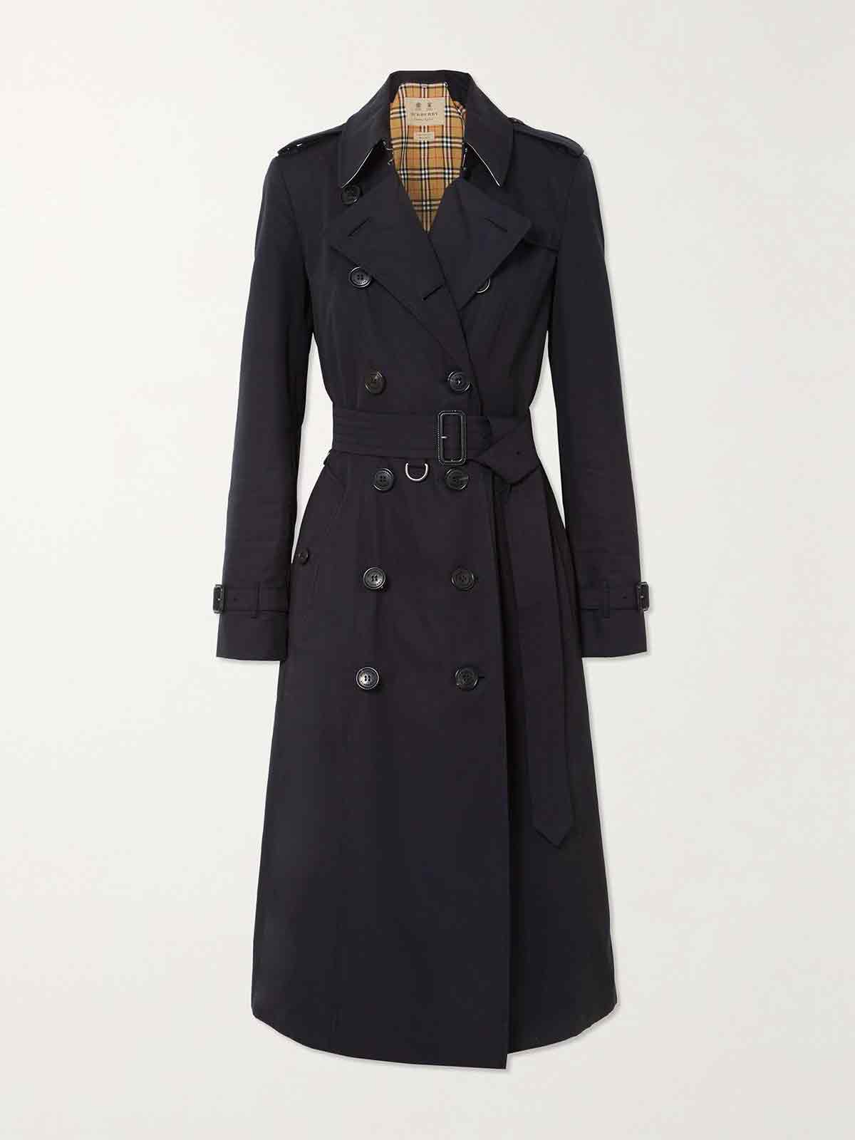 Chelsea Long organic cotton-gabardine trench coat BURBERRY