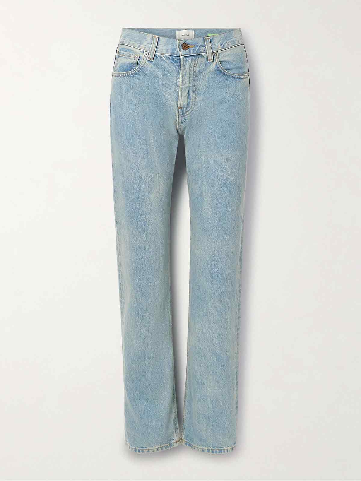 Cleo high-rise straight-leg organic jeans HAIKURE