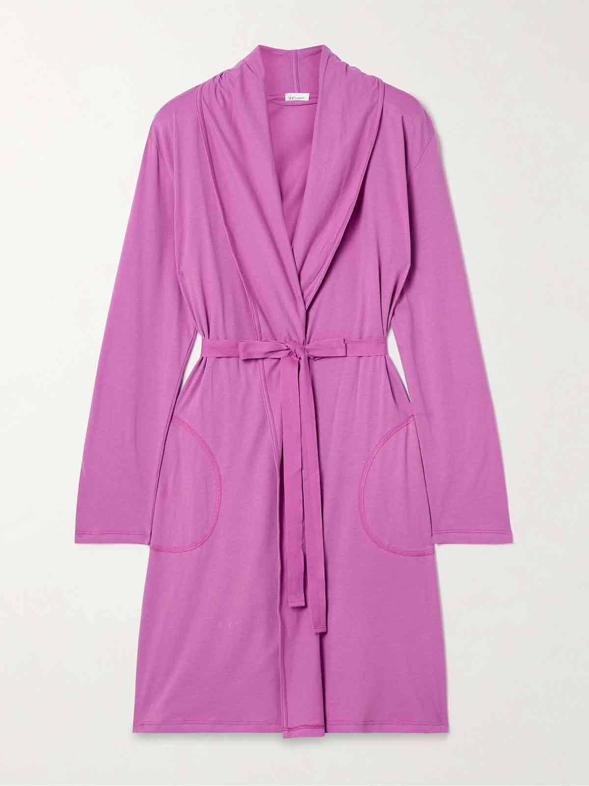 Coleen organic Pima cotton-jersey robe SKIN