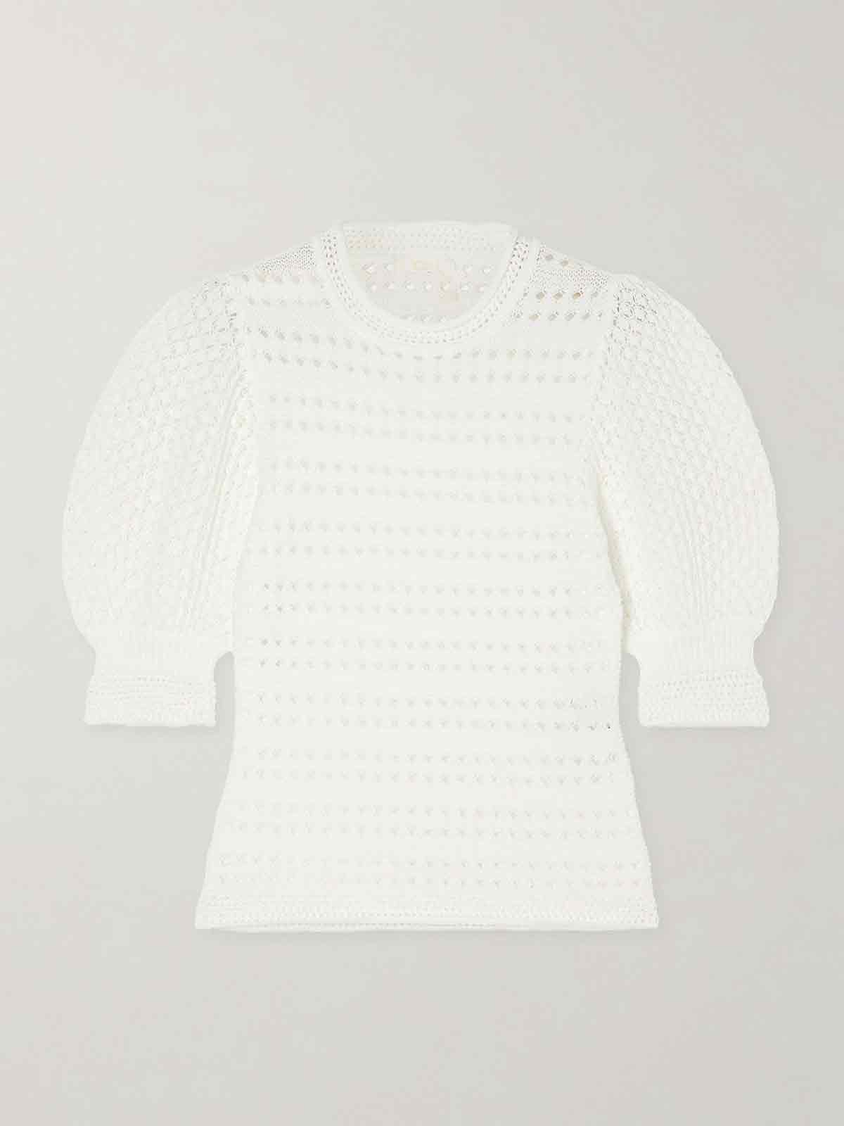 Crocheted organic cotton top CHLOÉ