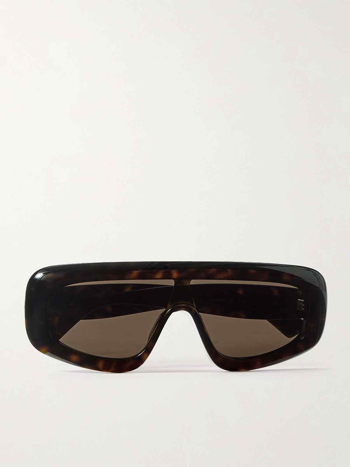 D-frame tortoiseshell acetate sunglasses BOTTEGA VENETA EYEWEAR