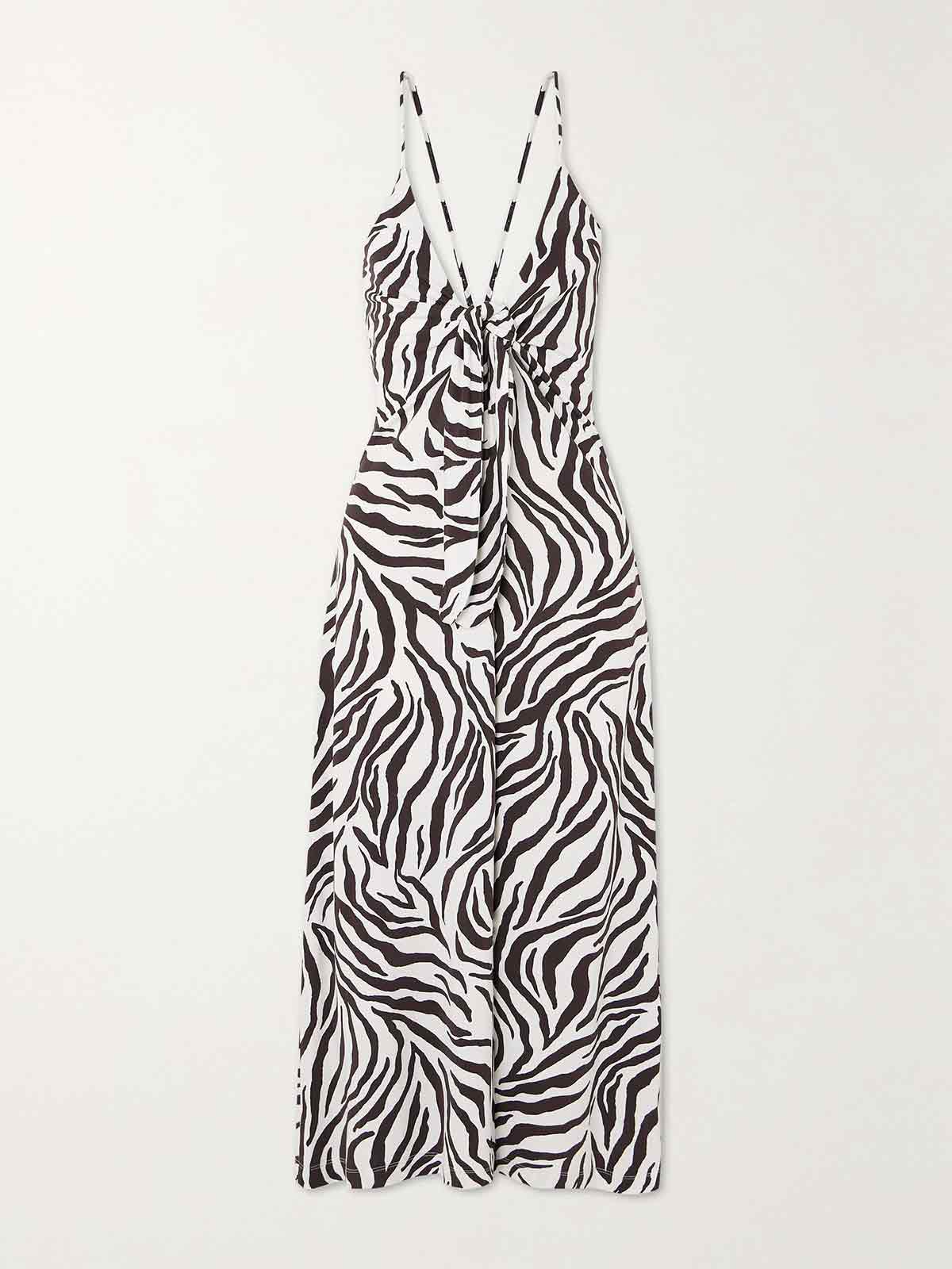 Danilo zebra-print stretch-knit midi dress MAX MARA