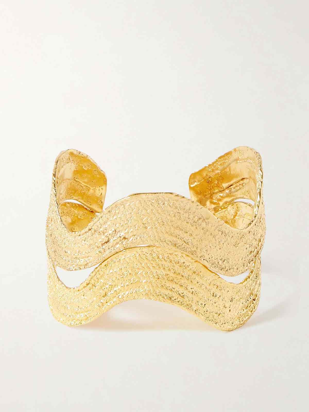 Dionysus set of two gold-plated cuffs THE YSSO