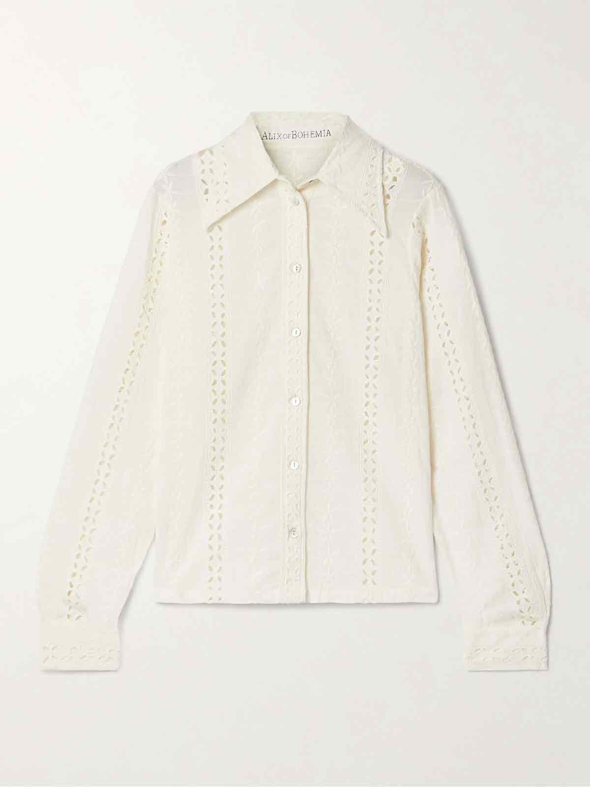 Dolly broderie anglaise cotton shirt ALIX OF BOHEMIA