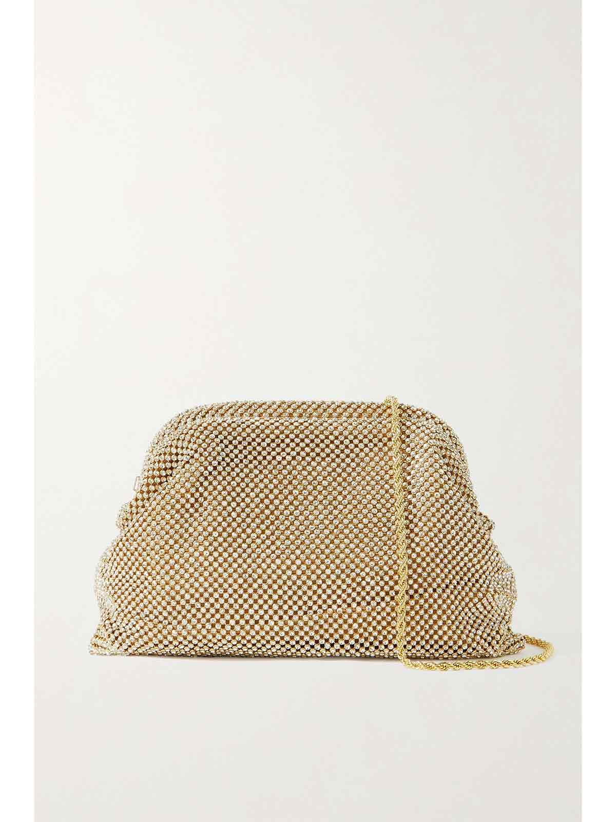 Doreen crystal-embellished faille shoulder bag LOEFFLER RANDALL