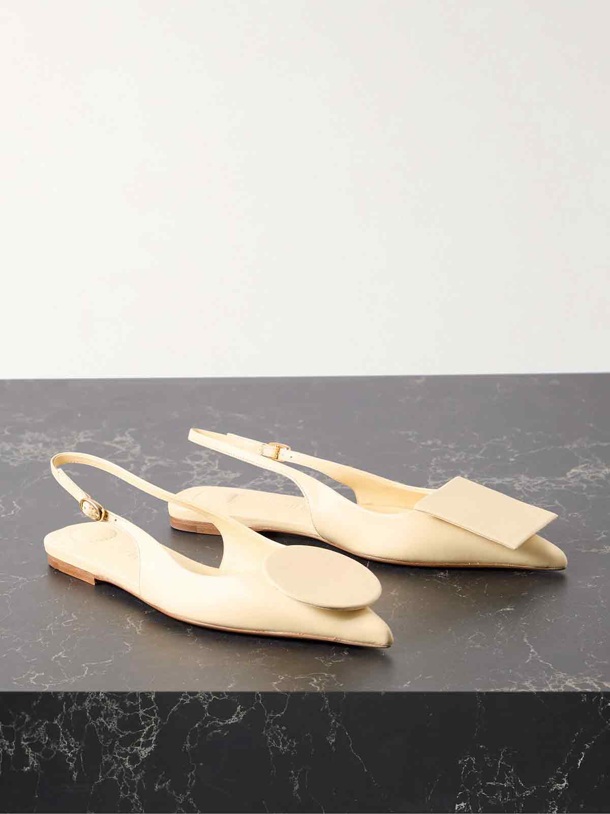 Duelo embellished leather point-toe slingback flats JACQUEMUS