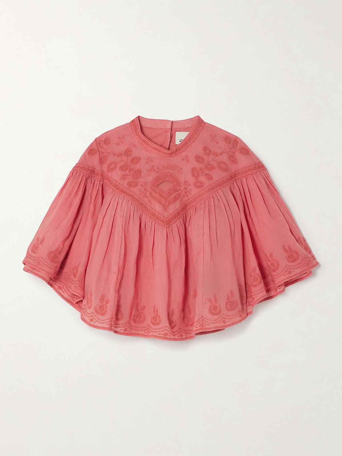 Elodia embroidered ramie blouse ISABEL MARANT