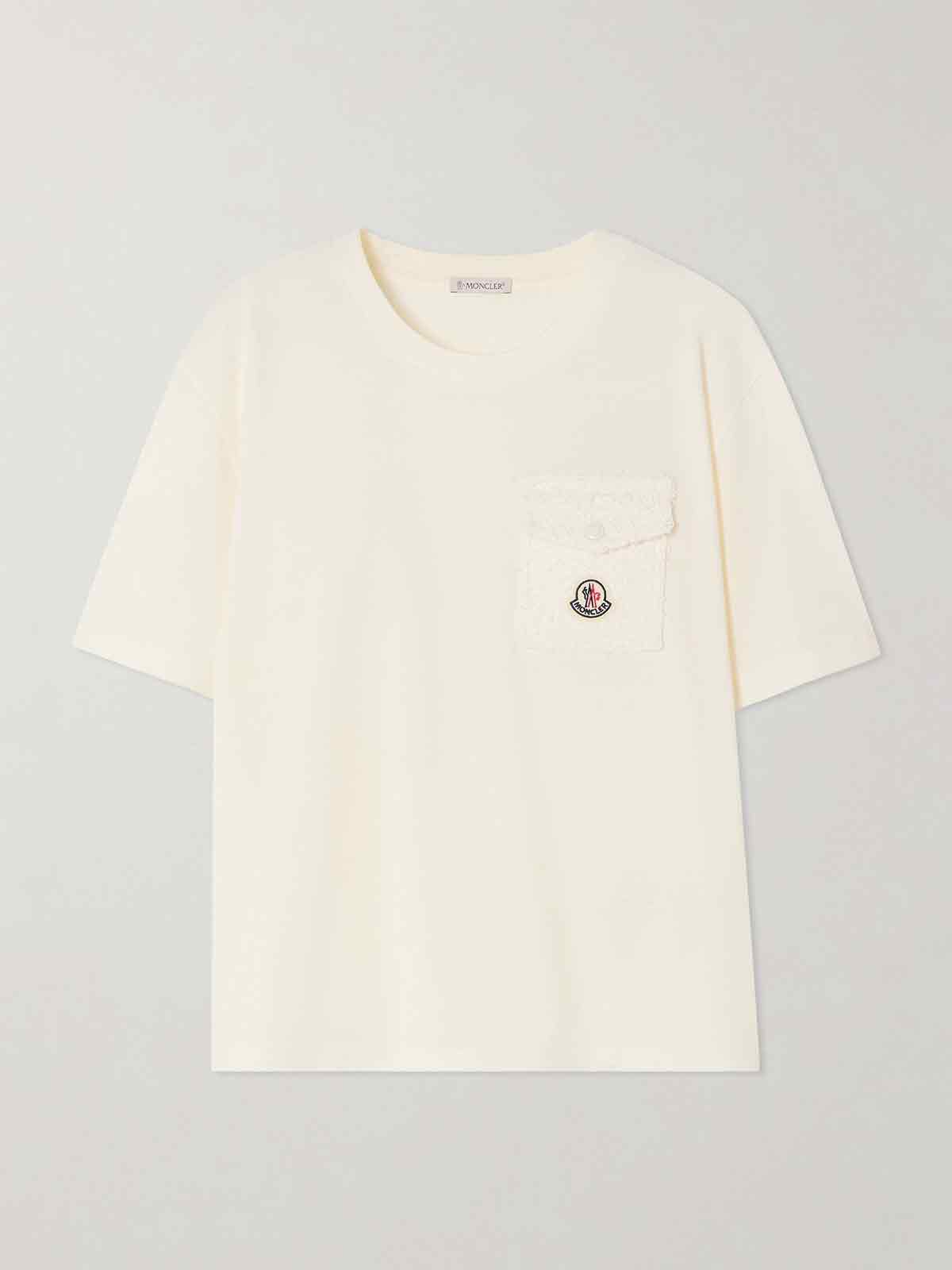 Embroidered cotton-jersey T-shirt MONCLER