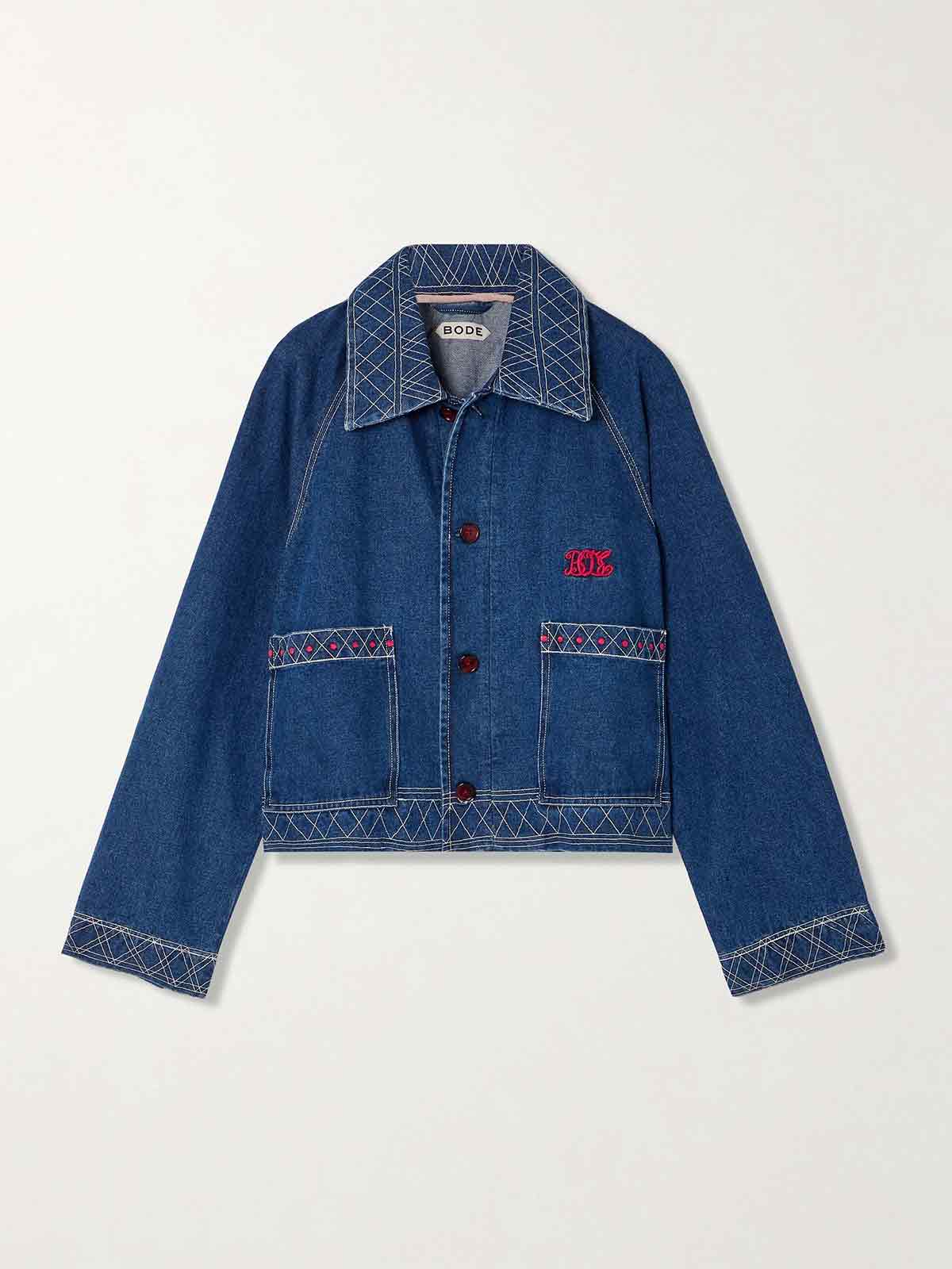 Embroidered denim jacket BODE