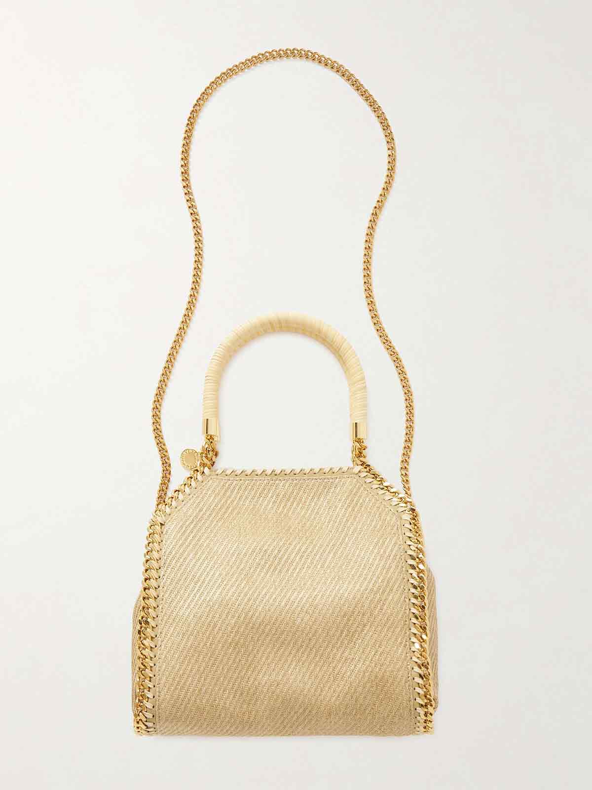 Falabella mini raffia shoulder bag STELLA MCCARTNEY