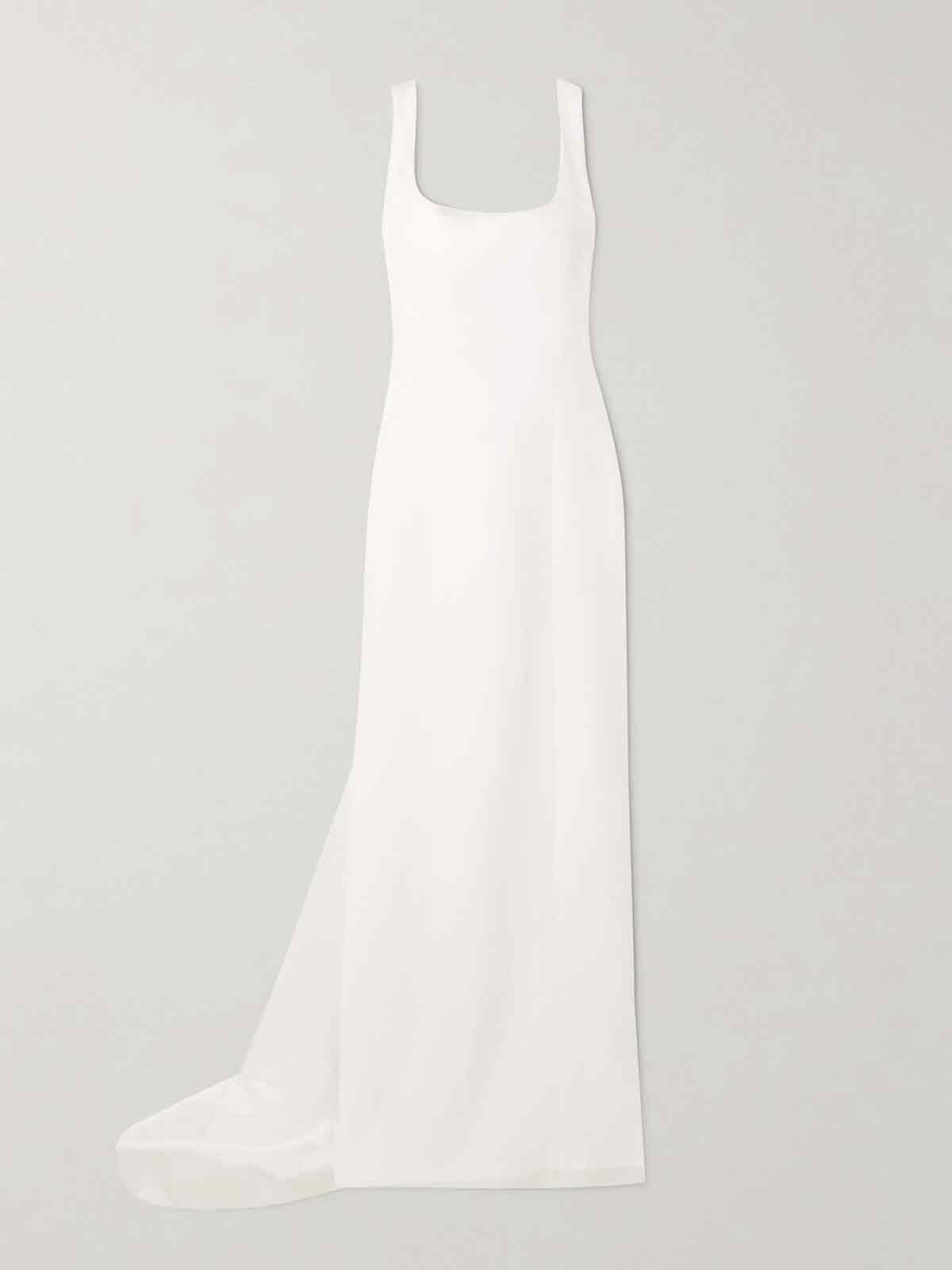 Fiorentina draped satin gown GALVAN