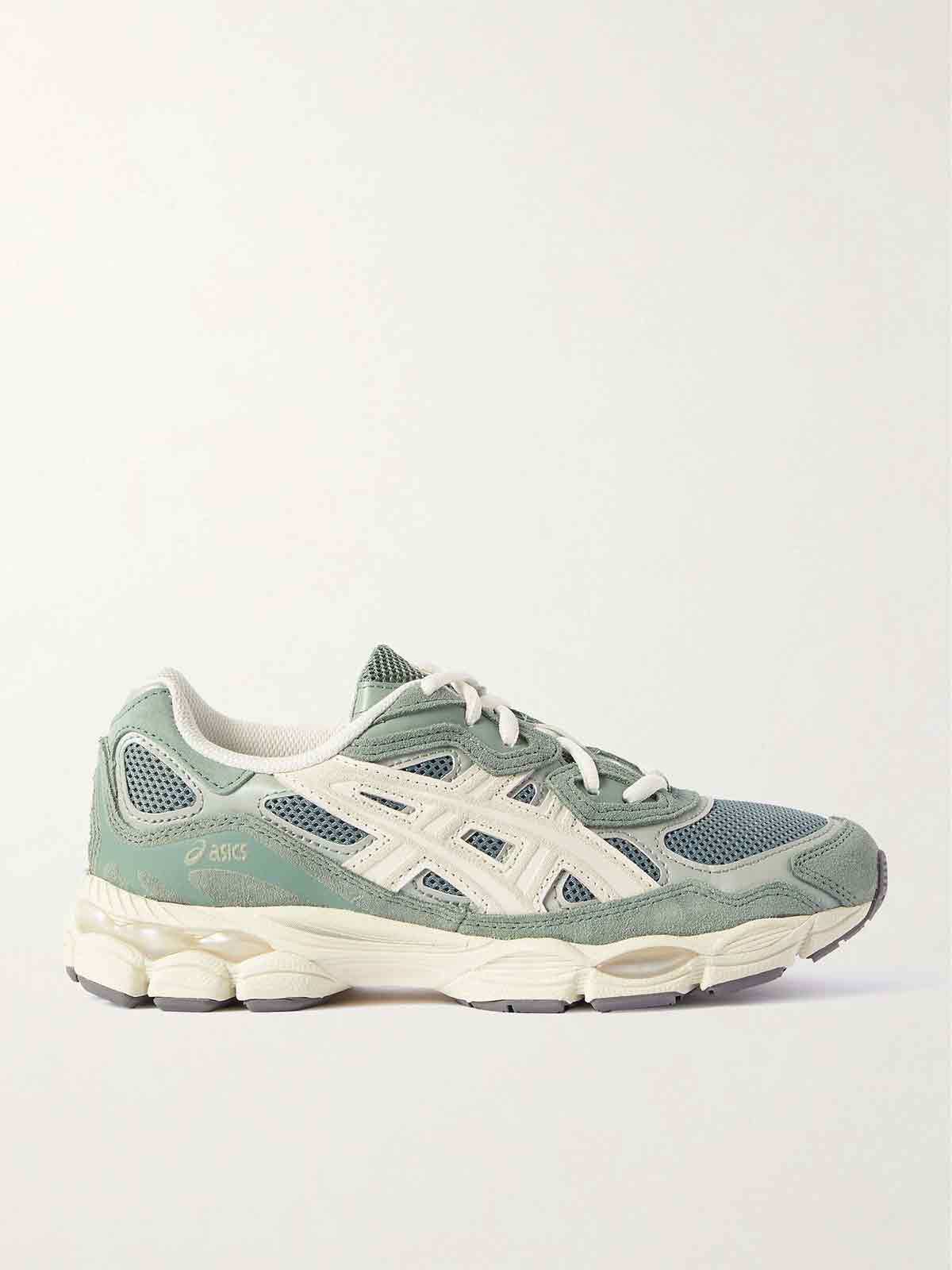 GEL-NYC™ suede- and leather-trimmed mesh sneakers ASICS