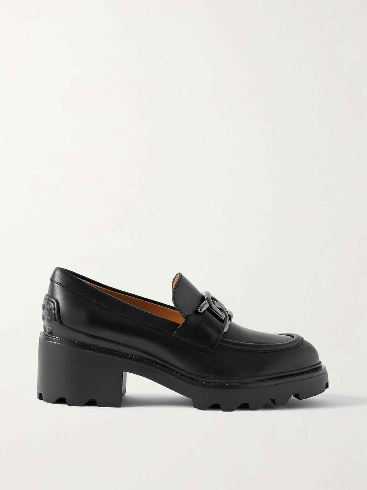 Gomma Carro embellished leather loafers TOD'S