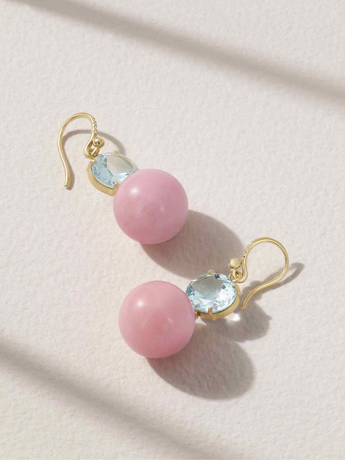 Gumball 18-karat gold multi-stone earrings IRENE NEUWIRTH