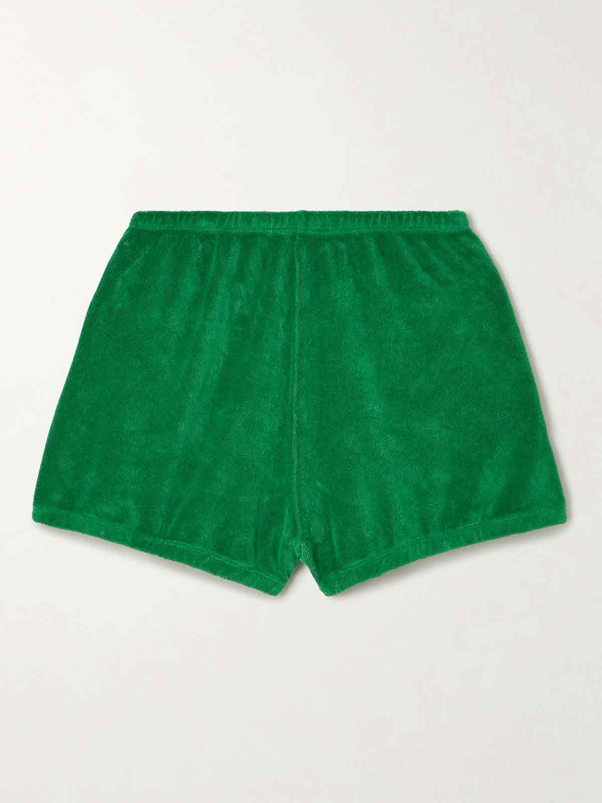 Hera Bloomers cotton-blend terry shorts SUZIE KONDI