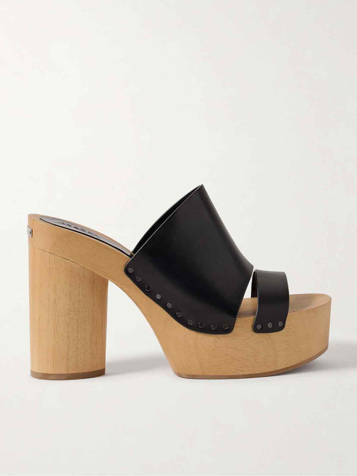 Hyun leather platform mules ISABEL MARANT