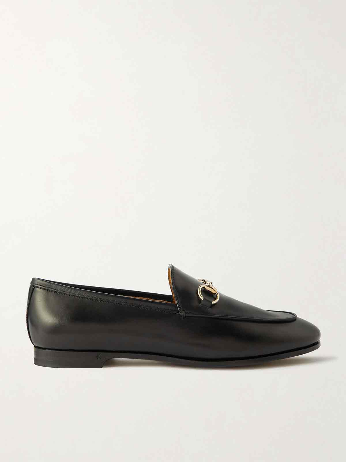 Jordaan horsebit-detailed leather loafers GUCCI