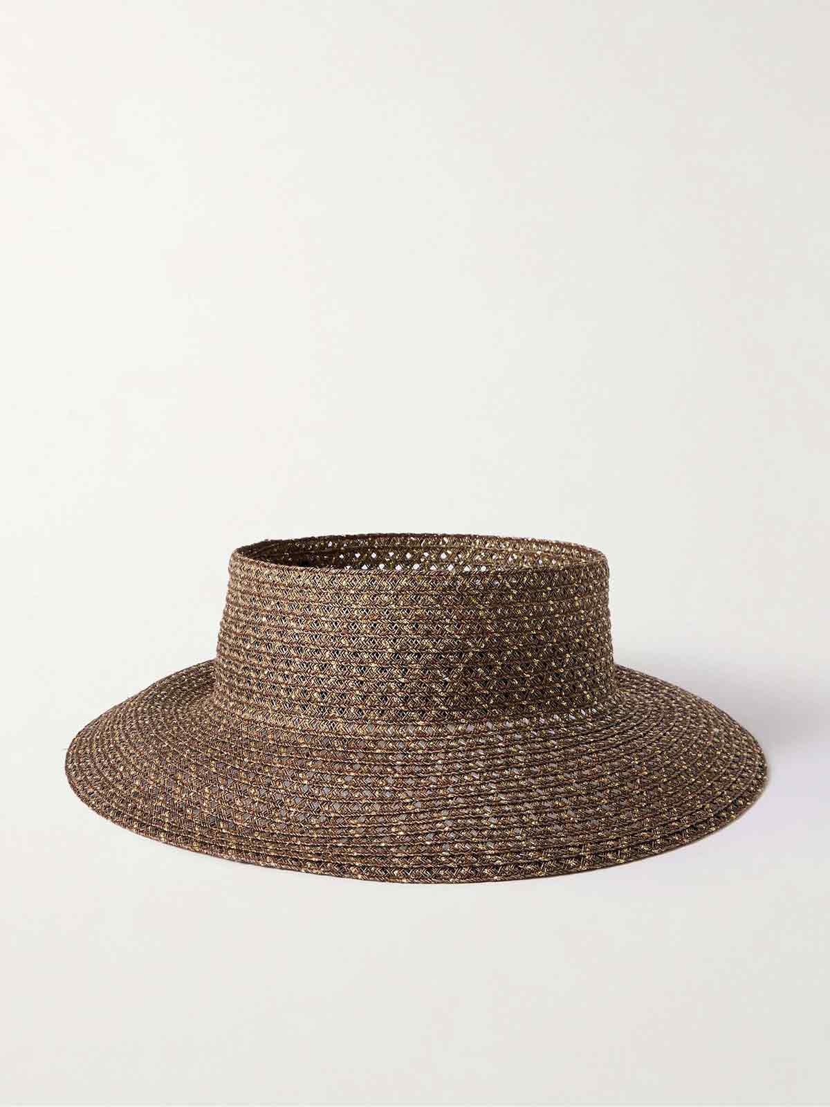 Kayla cutout metallic straw sunhat EUGENIA KIM