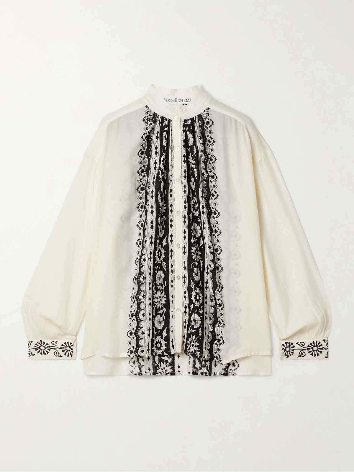 Kiki printed TENCEL™ Lyocell-voile shirt ALIX OF BOHEMIA