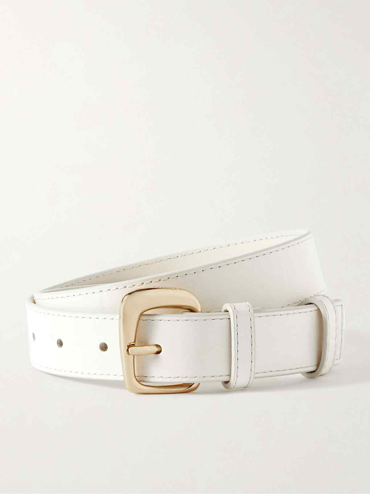 La Ceinture Ovalo croc-effect leather belt JACQUEMUS