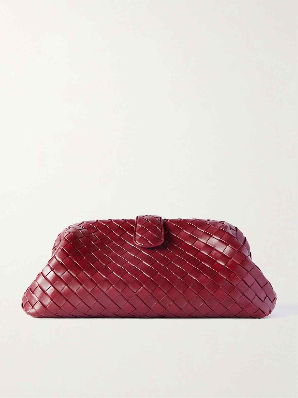 Lauren 1980 Maxi intrecciato leather clutch BOTTEGA VENETA