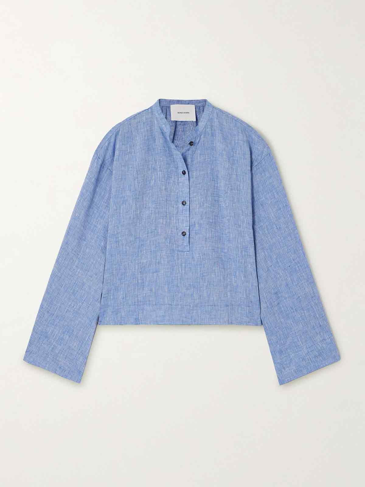 Leiden organic linen shirt BONDI BORN