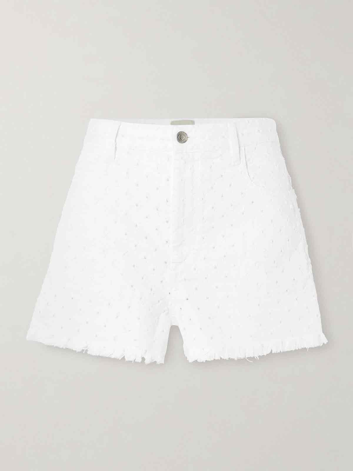 Lesia frayed perforated denim shorts ISABEL MARANT