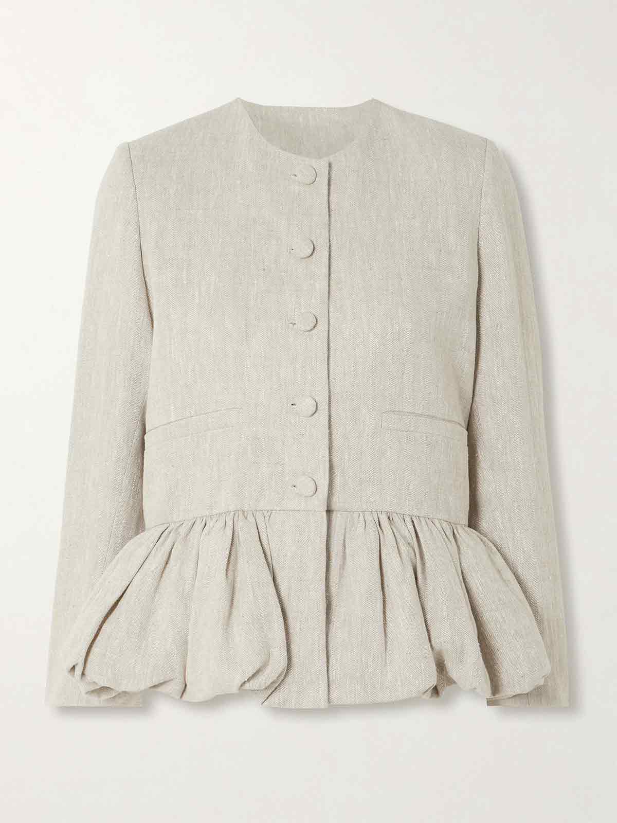 Linen peplum jacket LIBEROWE