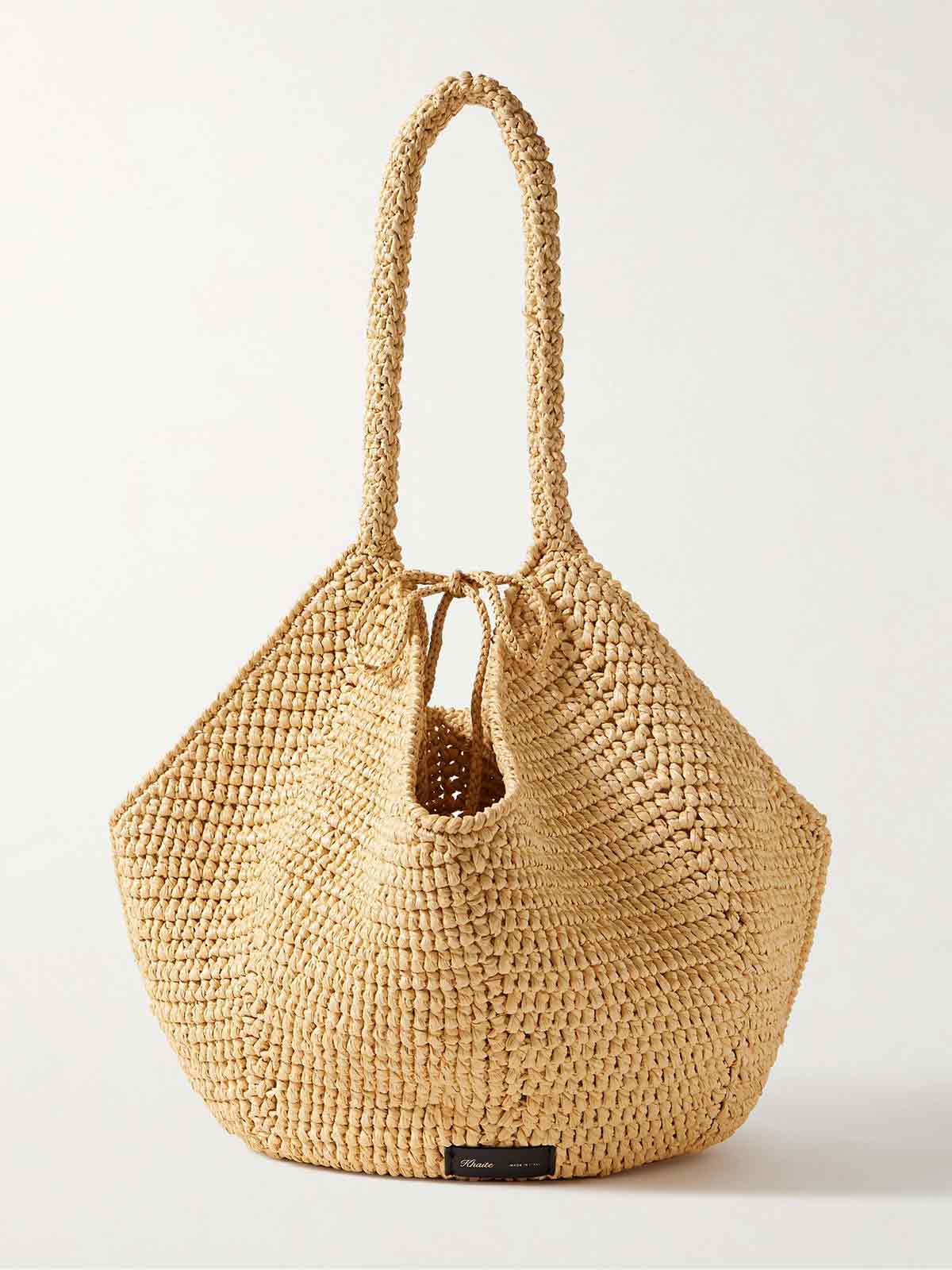 Lotus medium raffia tote KHAITE