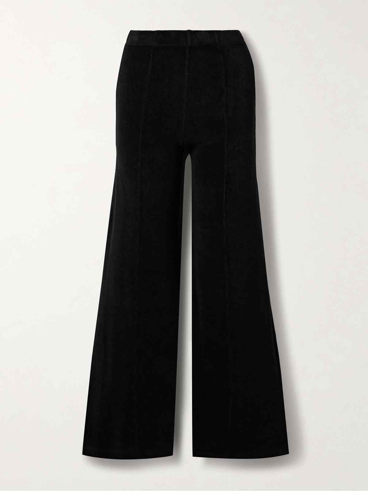 Megalo cotton-blend terry wide-leg track pants SUZIE KONDI