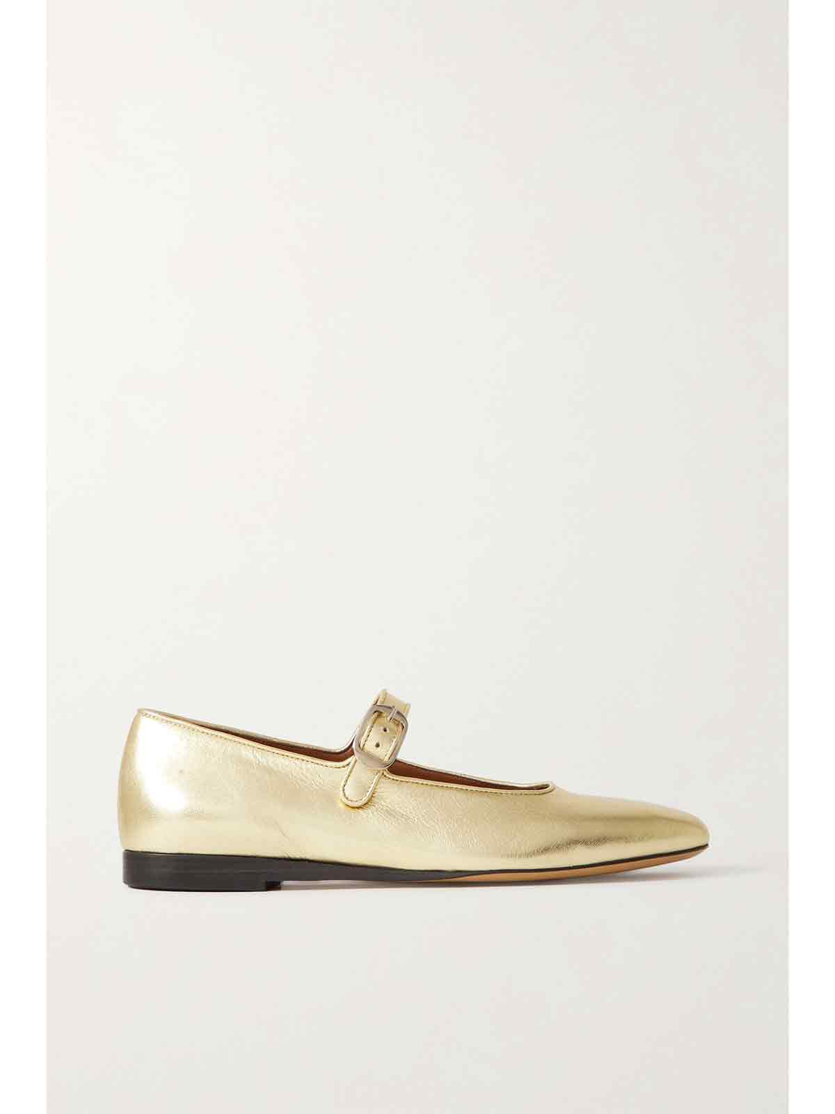 Metallic leather Mary Jane flats LE MONDE BERYL