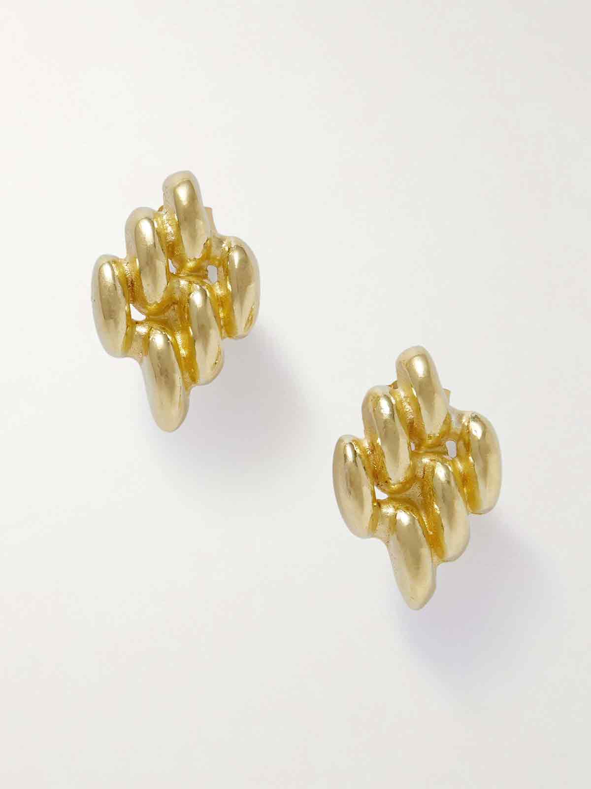 Mini Chain Link gold-plated earrings THE YSSO