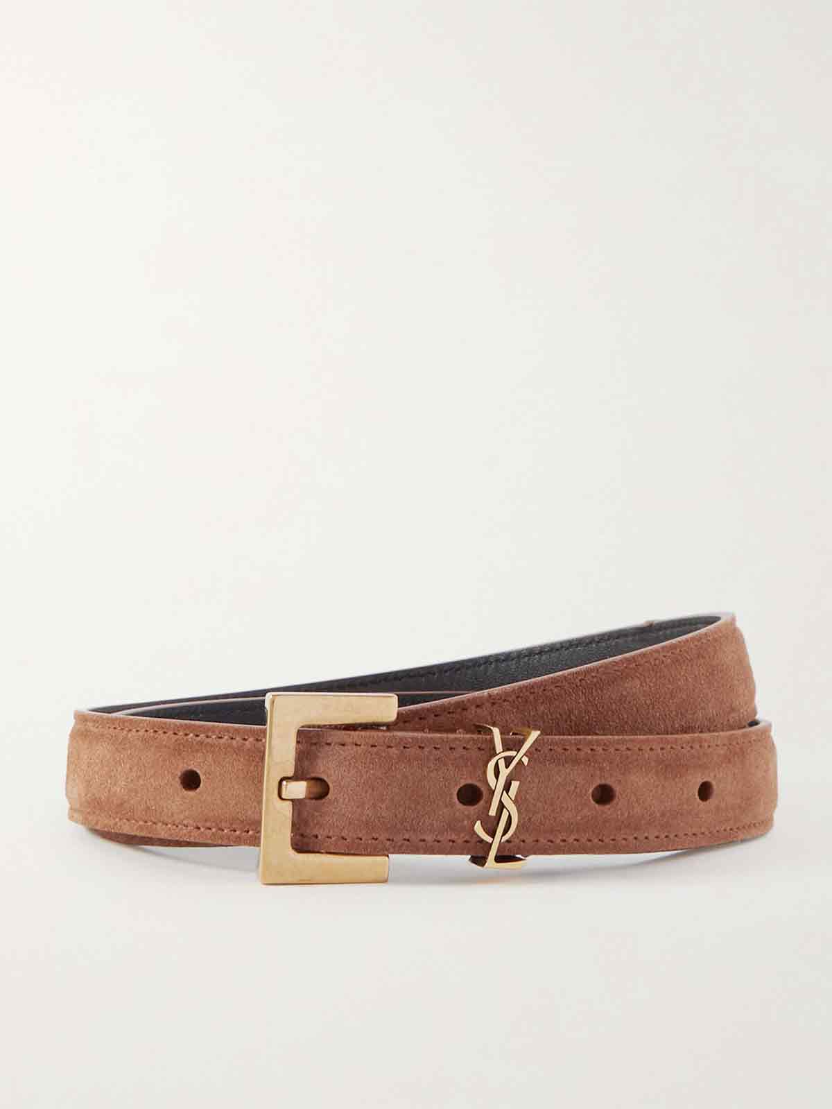 Monogramme suede belt SAINT LAURENT