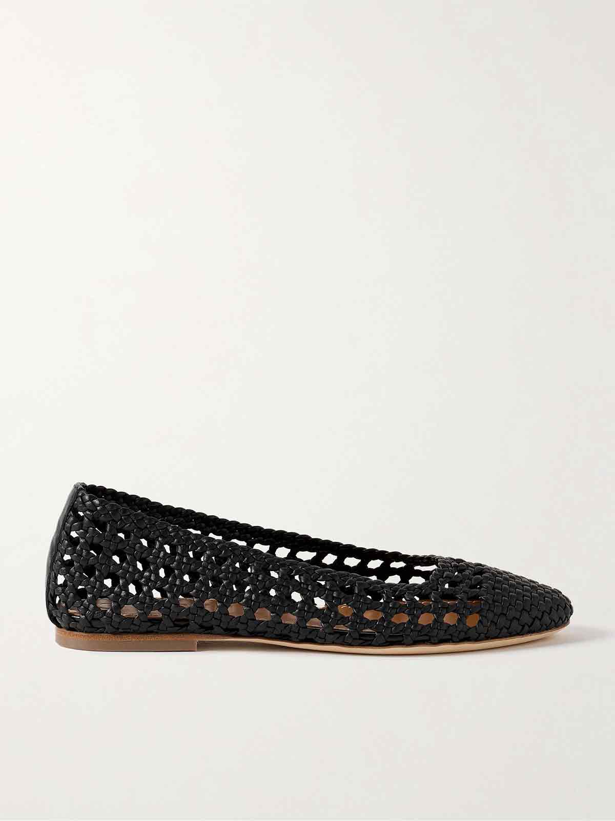 Nell woven leather ballet flats STAUD