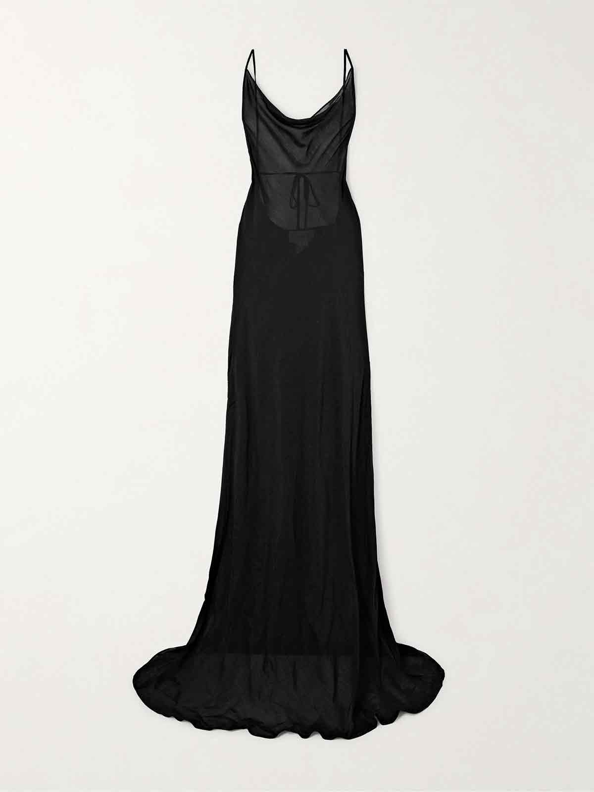 Open-back voile maxi dress BONDI BORN