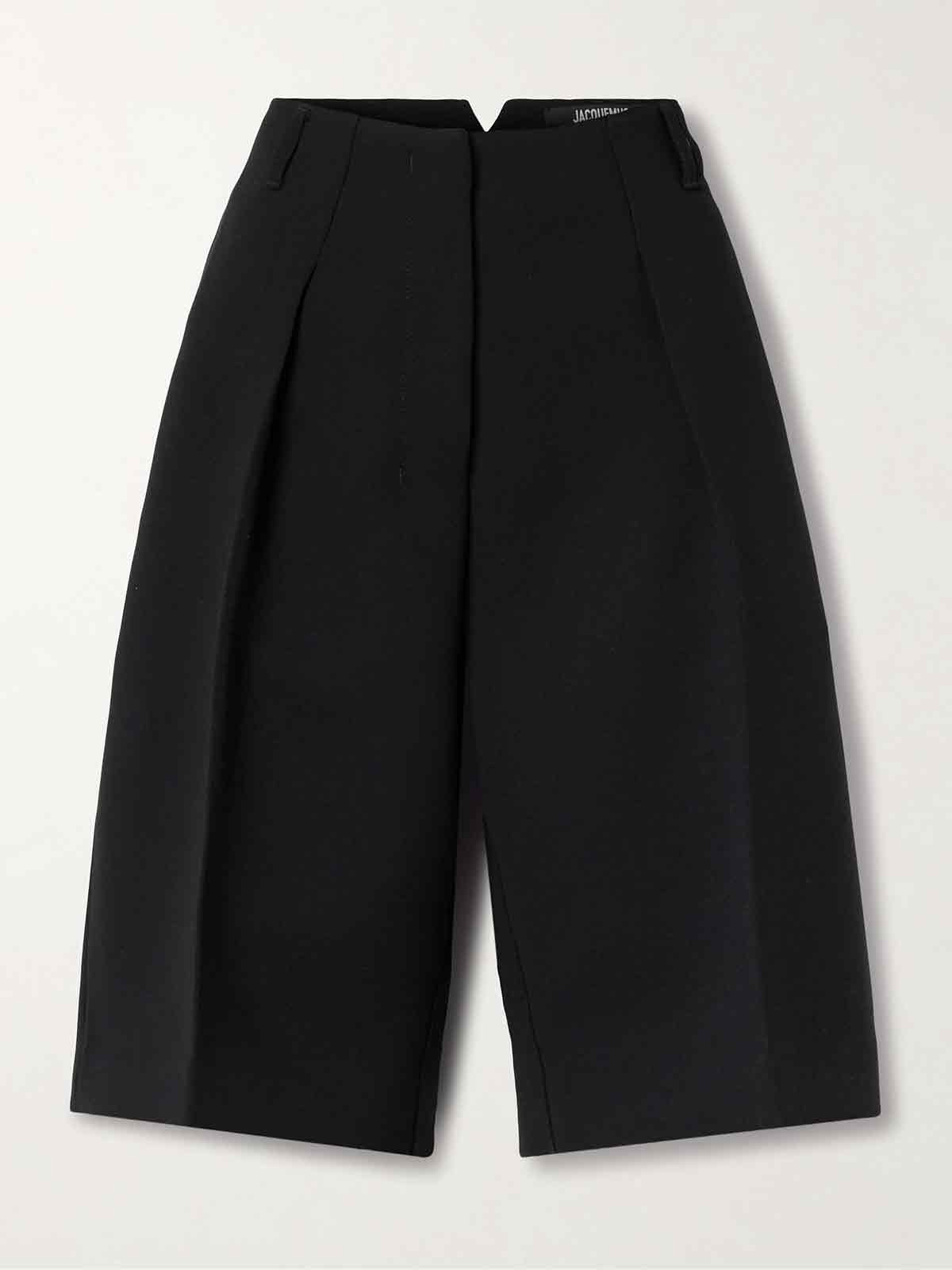 Ovalo pleated crepe shorts JACQUEMUS