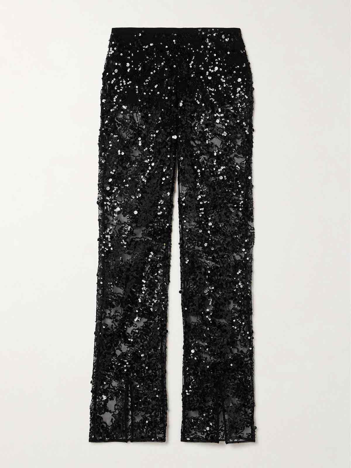 Pals sequined tulle flared pants SIEDRÉS