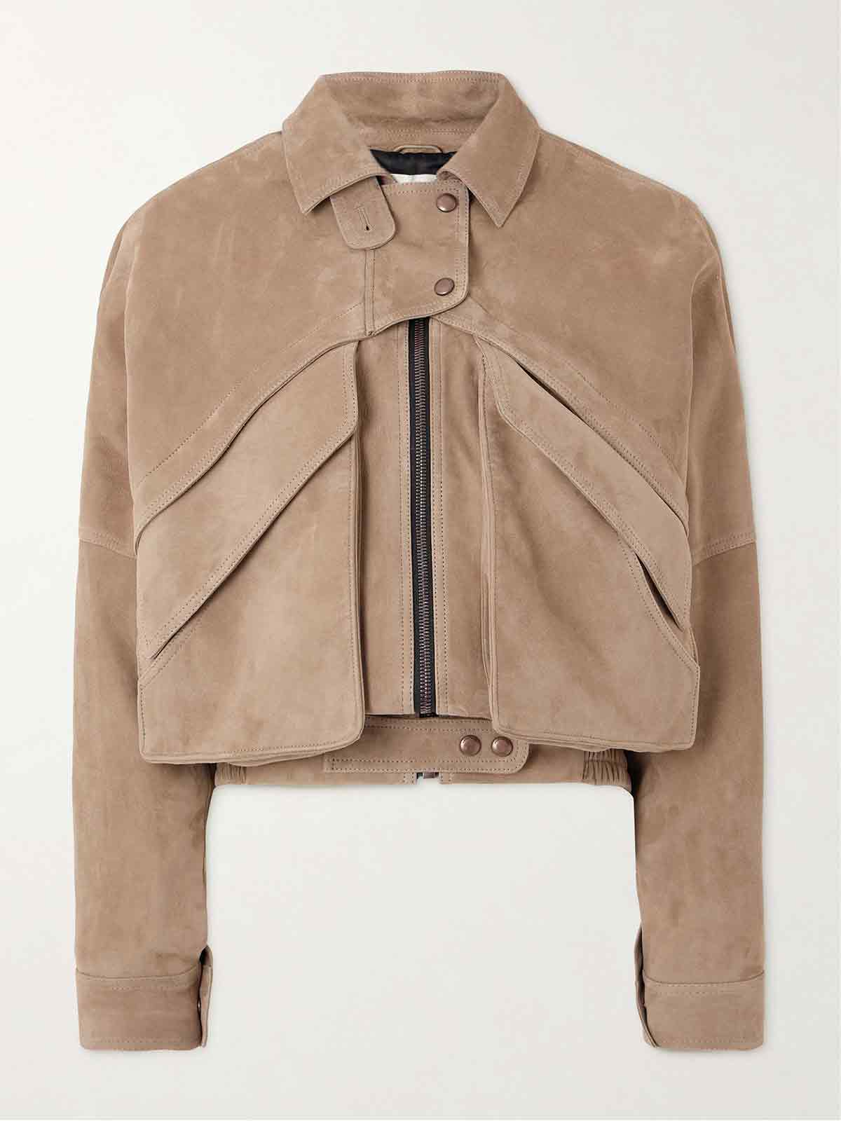 Paneled suede jacket MAGDA BUTRYM