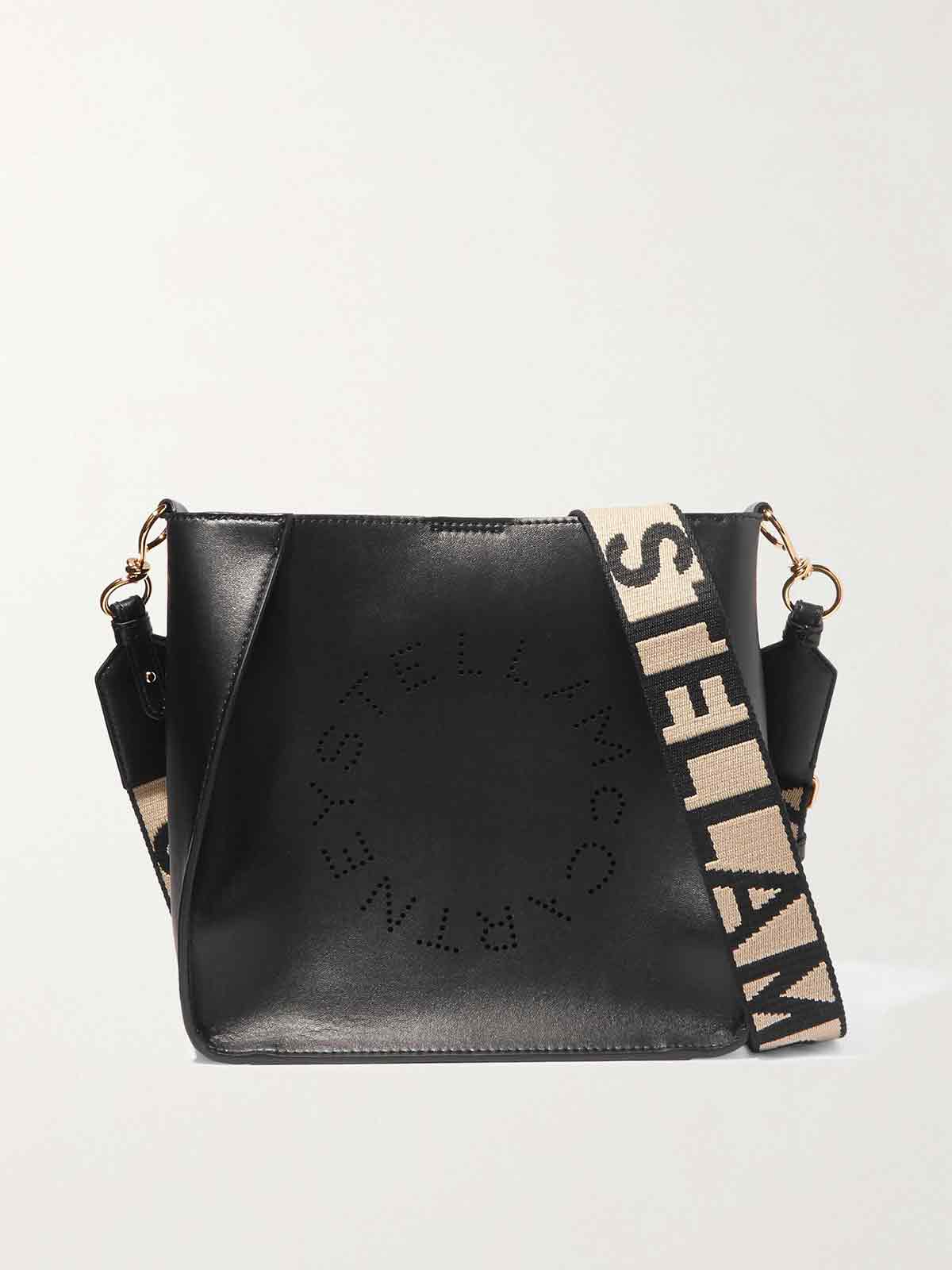 Perforated vegetarian leather shoulder bag STELLA MCCARTNEY