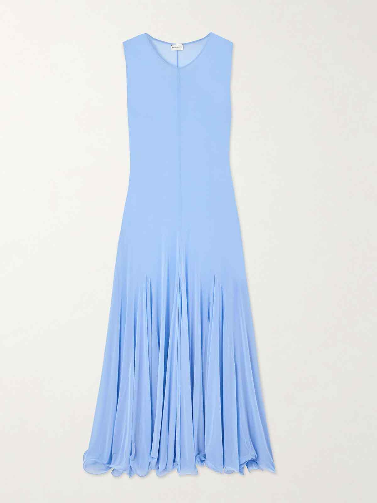 Pleated jersey maxi dress MAGDA BUTRYM