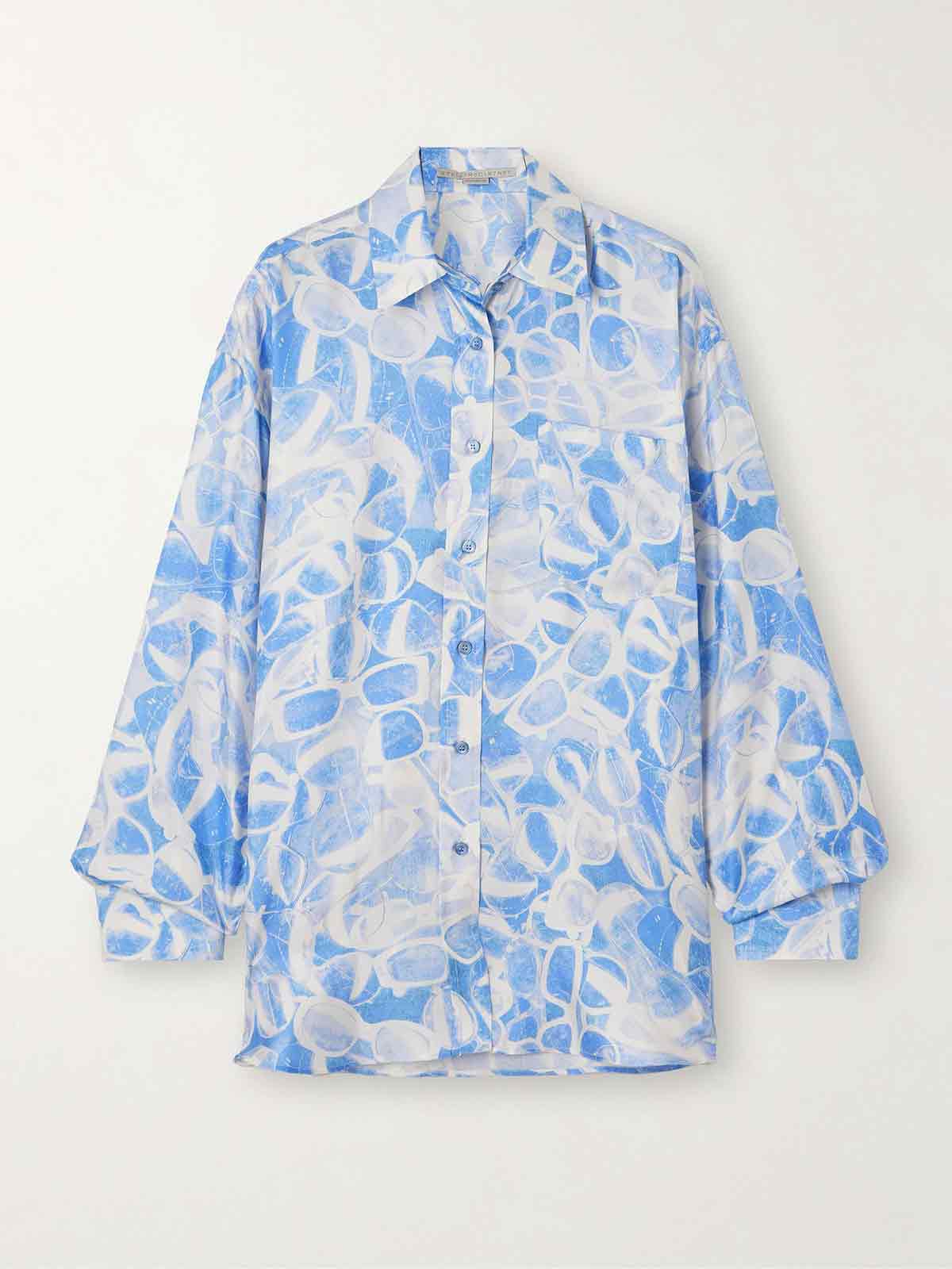 Printed silk-twill shirt STELLA MCCARTNEY