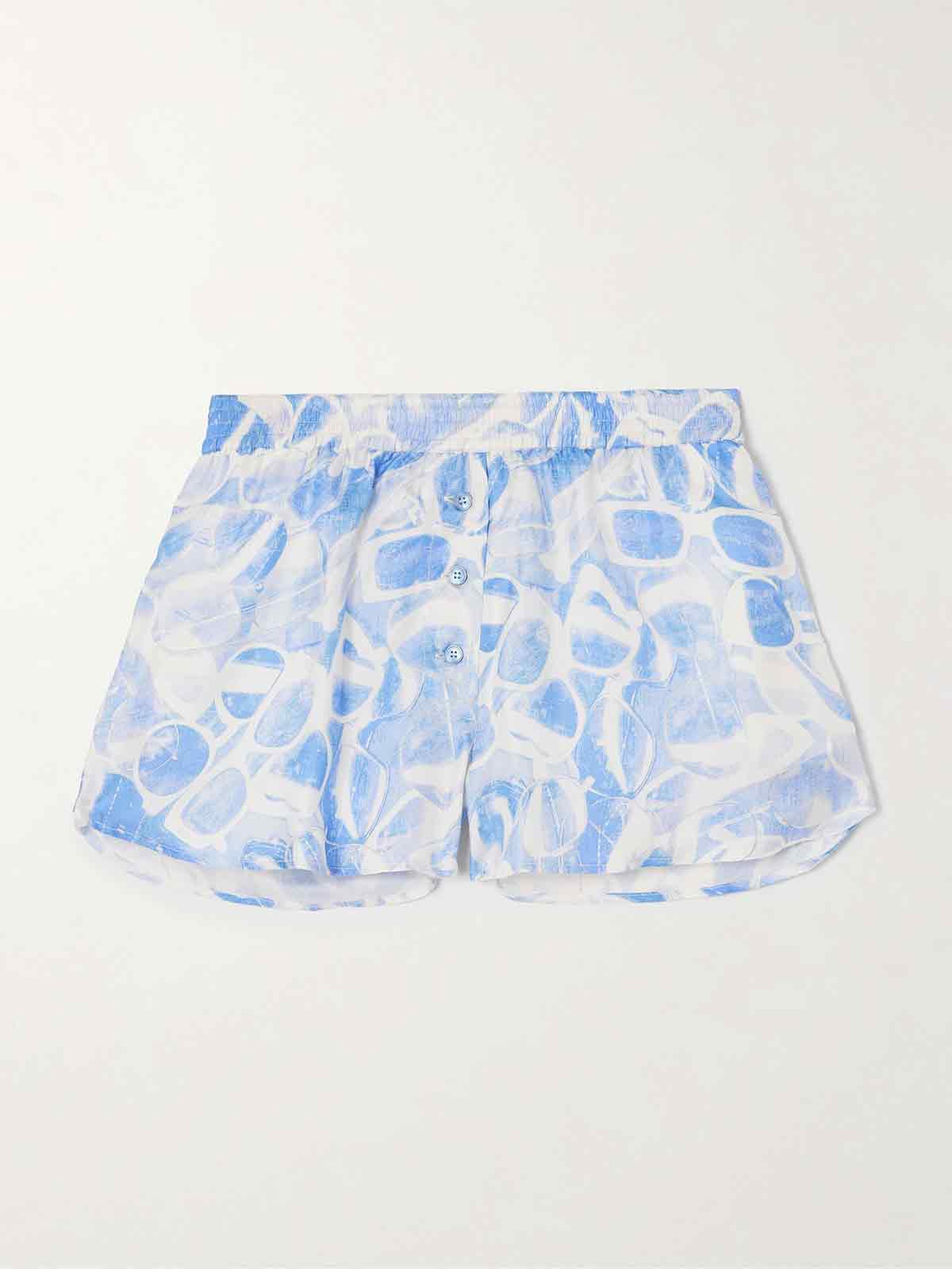 Printed silk-twill shorts STELLA MCCARTNEY